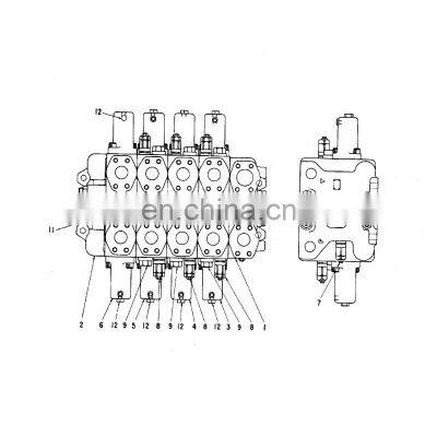 4183140 4215271 EX1800 Excavator Main Valve EX1800-2 Control Valve For Hitachi