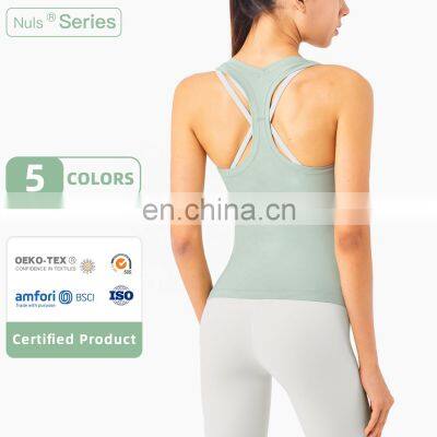 Women Yoga Wear Female Fitness Clothing Racer Back Gym Tank Top Running Sport Tank Top