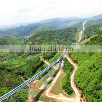 long distance curve belt conveyor