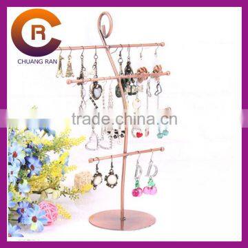 Iron earring necklace hanging display shelf stand piercing jewelry display