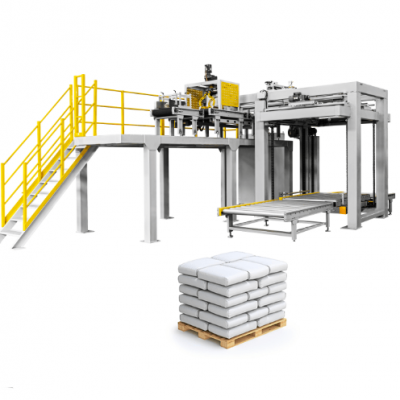 High Position Automatic Palletizer Machine 500-1500 Bag Per Hour