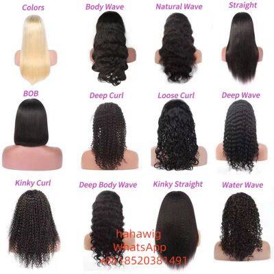 Wig 100% Human Hair Virgin Hair Lace Wig Straight photo-3