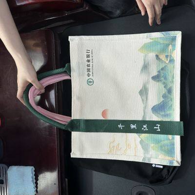 Exhibition Using or Shopping Using Light Weight Wool Felt/Canvas/Linen OEM Stylish Tote Bag photo-2