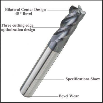 Customizable OEM Cutting Machines 65 Degree Tungsten Steel Milling Cutter 2 Edge Spherical End Milling Cutter Ball Super ODM