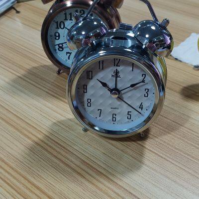 Wholesale Classical Bell Alarm Clock Metal Clock