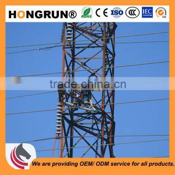 18m Q235 hot dip galvanized electrical power pole for electric line