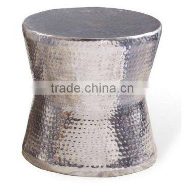 hammer stool with silver finish/cheap metal stool manufacturer