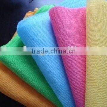 Soft nylon exfoliating wash cloth bath towel