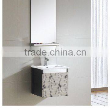 Waterproof Wholesale Wall Mount Hotel Solid Wood Square Small Bath Vanity Sets photo-2