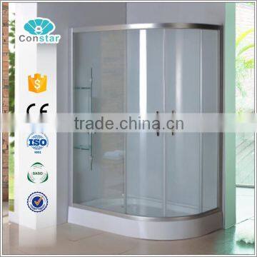 Hot sale tempered printed glass corner shower enclosure,shower stall,bathroom shower enclosure