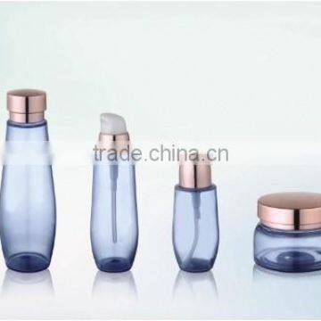 PET transparent bottle for cosmetic packaging