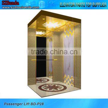 Luxurious Passenger Elevator 1.0m/s 450kg / elevator parts / Lift cabin