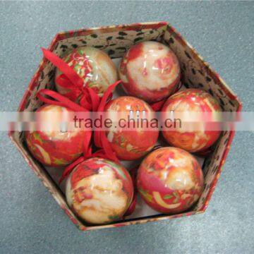 Foam Christmas ball with printed logo-EPS material