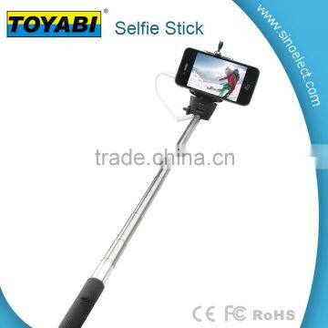 Wired Extendable Selfie Stick U-Shape Monopod