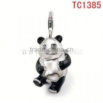 TC1385 panda fashion accessories for girl's bijouterie with the enamel popular pendant&charm