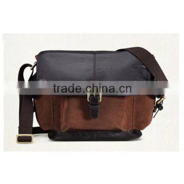 Vintage Leather Camera Bag Waterproof Dslr Camera Bag Hidden Camera Shoulder Bag photo-2