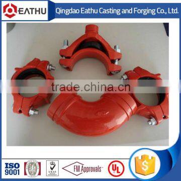 ductile iron grooved fittings ul/fm approved