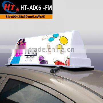 Auto lighting led advertising taxi topper