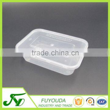 China produce big clear disposable microwave PP food container