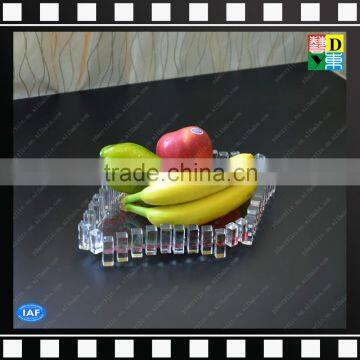 High quality Clear Acrylic decorative serving wedding trays for candy/fruits