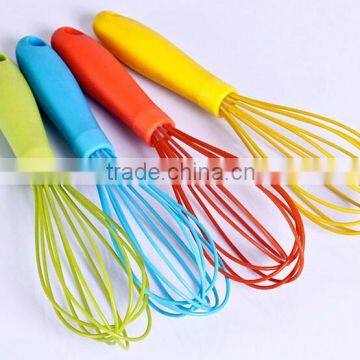 Hot Sale Rainbow Silicone Whisk With PP Handle Silicone Kitchen Utensils for Blending, Whisking, Beating & Stirring photo-2