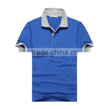 2015 latest custom plain blue t-shirt