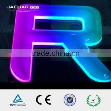 Top Quality Outdoor Usage Changeable Acrylic Moving Led Illuminous Letters Sign photo-3