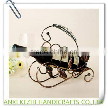 KZ9-60012 Bottle Frame, Wrought Iron Creative Sunflower Wine Rack Table Decoration