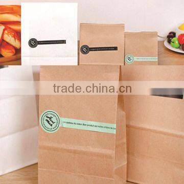 Food Packing Kraft Paper Sandwich Bag/ Paper Bread Bag