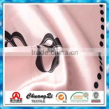 OEM Service Custom Design Digital Printed 100% Polyester Satin Fabric photo-5