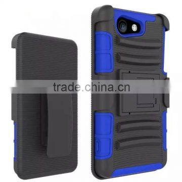 Keno Tough Rugged Layered Extreme Hybrid Belt Clip Holster Case for Sony Xperia Z4 Compact / Z4 Mini photo-2