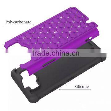 Keno Hybrid Studded Diamond Bling Case Cover for Microsoft Lumia 950 photo-5