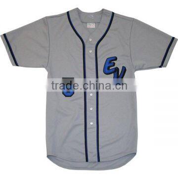 Superior Quality New Design Custom Two Button Placket and Embroidery Baseball Jerseys photo-2