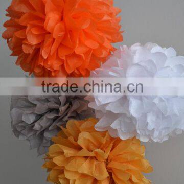 colorful round foldable holiday pom pom