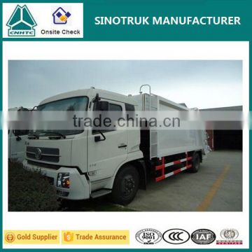 160HP Dongfeng 4x2 10m3 Capacity of Compactor Garbage Truck