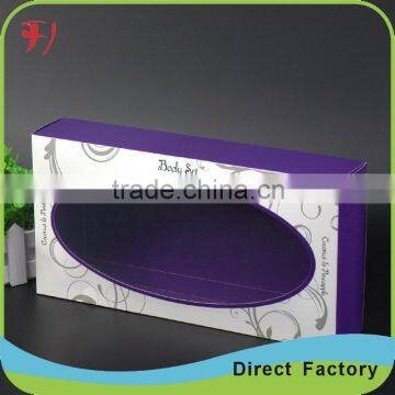 YIWU small plastic window packaging paper box