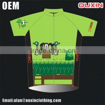 OEM China factory sublimaiton cotton cycling jersey