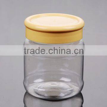 Empty mini storage jars 180ml plastic spice jar with plastic lid