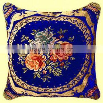 Pakistan Fancy Colorful Knitted Rose Chenille Square Cushion Cover XH-011