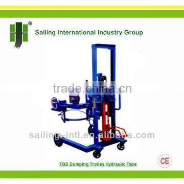 TQD dumper, Hydraulic Lifting Dumping Trolley, removable lifter