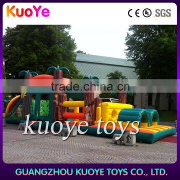 combo inflatable obstacle,trampoline inflatable obstacle game,jungle obstacle inflatable outdoor