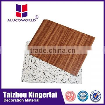 Alucoworld granite grain outdoor wood panel building acp facade materials