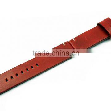 High Quality Hand Stitched 24mm Oil Leather Watch Straps