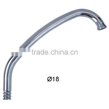 18MM Diameter Kitchen Mixer Pipe, Brass / S.S Material Tap Spout, J Shape