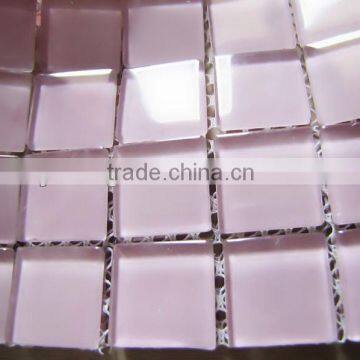 CT25 Pink glass mosaic tiles crystal backsplash bathroom wall tiles