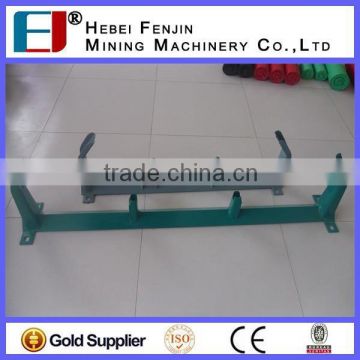 ISO Standard Electricity Spray Painting Steel Support Bracket For Conveyor Idler Roller