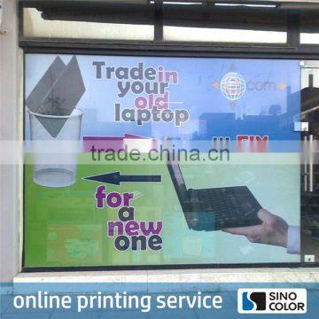 Full Color Printing Any Size Custom Image PVC Advertising One Way Flim Sticker,One Way Vision Film Glass Sticker