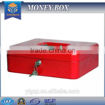 YOOBOX Full stainless steel high quality fashion banking cash box metal cash box