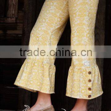 Mix Color and Buttons Mother and Daughter Dress Clothing Sets With Printed Fabric photo-3