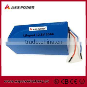 Rechargeable Lifepo4 26650 4S10P lithium 12v 30ah battery for led light